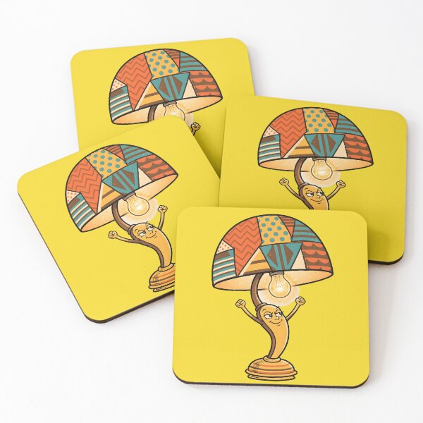 Item preview, Cheerful Patchwork Lamp Character Glowing designed and sold by PreeCha Art & Co..
