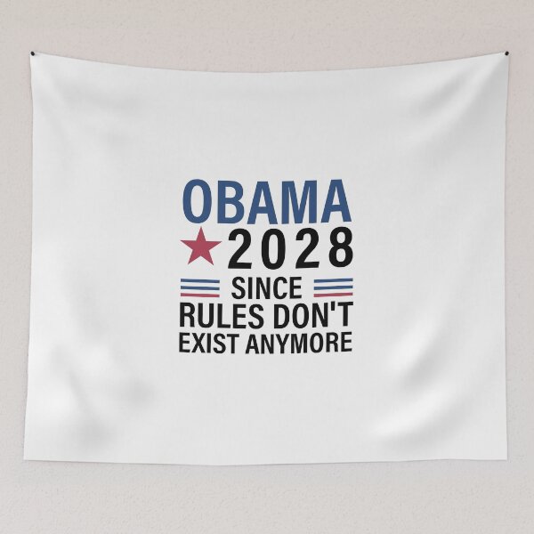 Item preview, Obama 2028 Since Rules Don't Exist Anymore designed and sold by OscarLucas.