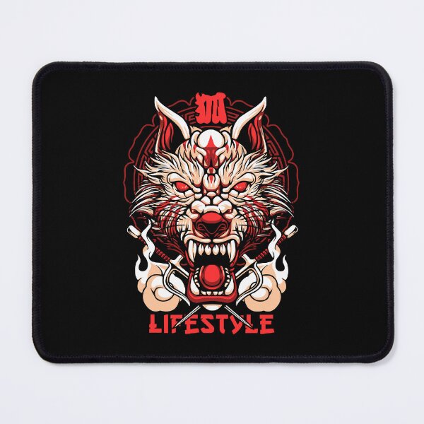 Item preview, Fierce Kitsune Demon - Japanese Yokai Lifestyle Streetwear designed and sold by lossonbal.