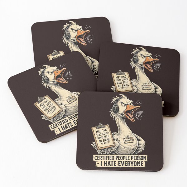 Item preview, Certified People Person I Hate Everyone Angry Goose Manager designed and sold by Elevated PNW.