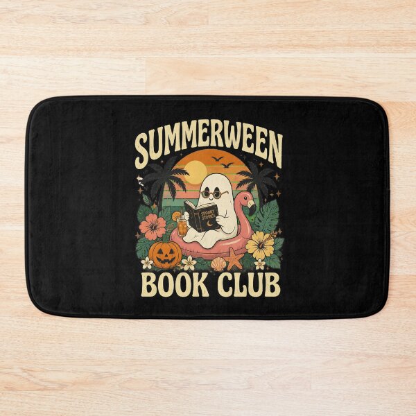 Item preview, Summerween Book Club Retro Ghost Reading Cute Halloween Fall designed and sold by leocreatives.