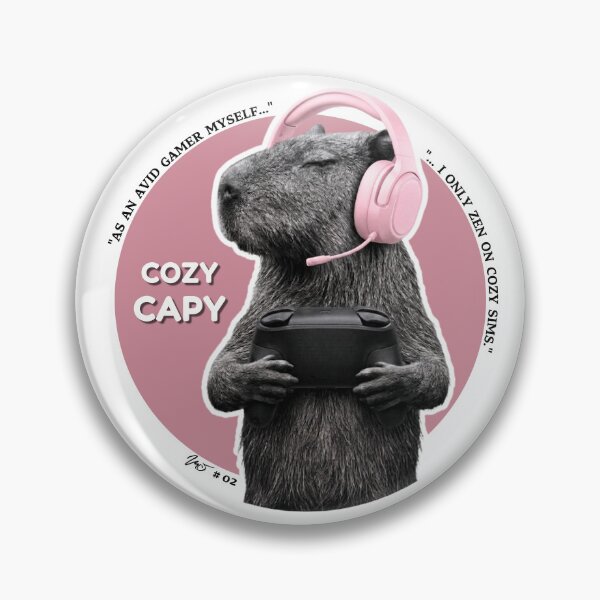 Item preview, Avid Gamer Meme Cozy Capy Funny Capybara Quote designed and sold by MDSykes.