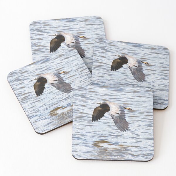 Item preview, White-faced Heron in flight designed and sold by BirdsAlive.