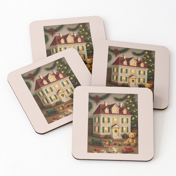 Item preview, The Christmas Dollhouse — Tiny Lights and Holiday Dreams designed and sold by Novel Works Studio.