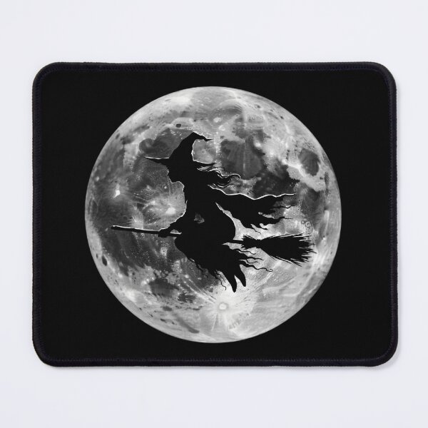 Item preview, Witchy Halloween Full Moon Flying Witch Spooky Gothic designed and sold by Zizo-DR44.