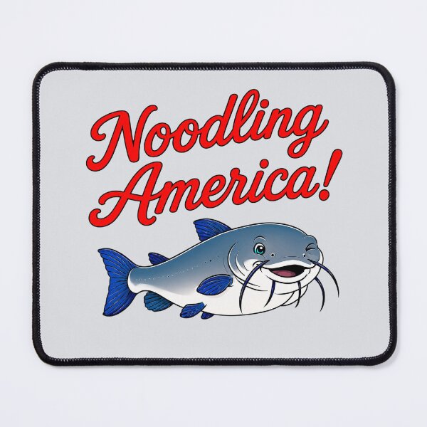 Item preview, Noodling America – Funny Catfish Hand Fishing Design designed and sold by The-Drip-Studio.