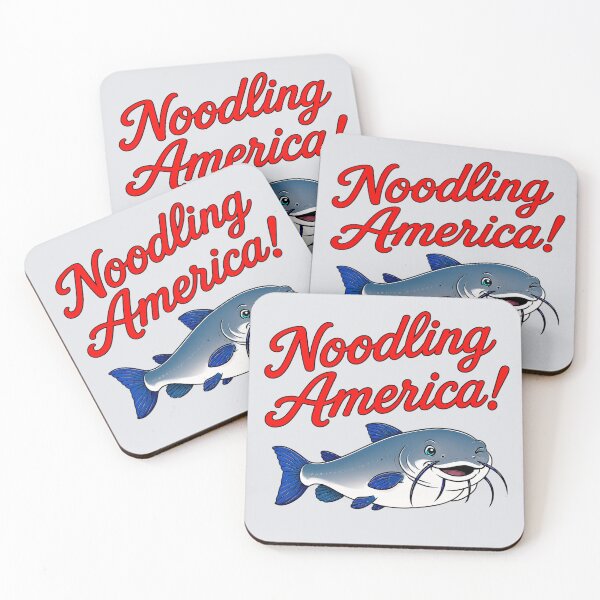 Item preview, Noodling America – Funny Catfish Hand Fishing Design designed and sold by The-Drip-Studio.
