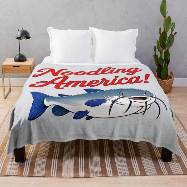 Item preview, Noodling America – Funny Catfish Hand Fishing Design designed and sold by The-Drip-Studio.