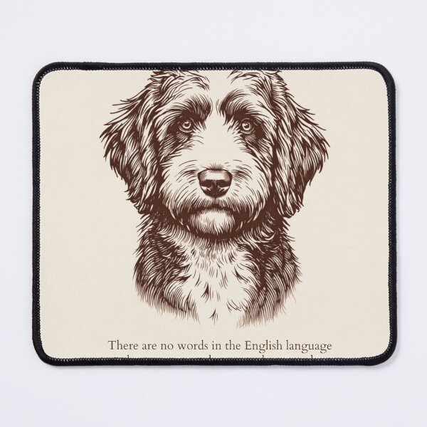 Item preview, Bernedoodle Vintage Portrait Dog Love Quote designed and sold by WaggingTailsCo.