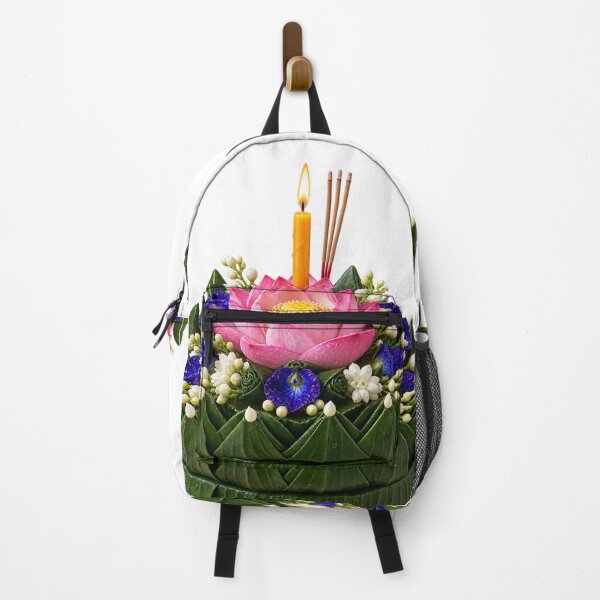 Item preview, Traditional Thai Floral Krathong with Candle and Incense designed and sold by WangAew.