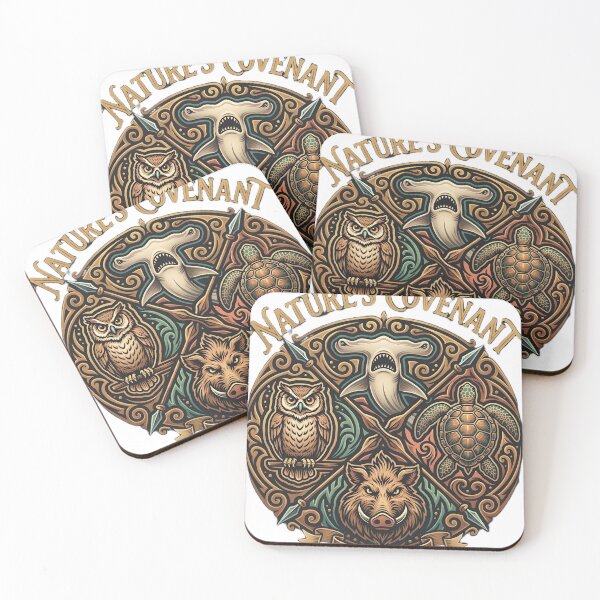 Item preview, Nature Covenant Mystic Animals Crest designed and sold by Adom-Fashon.