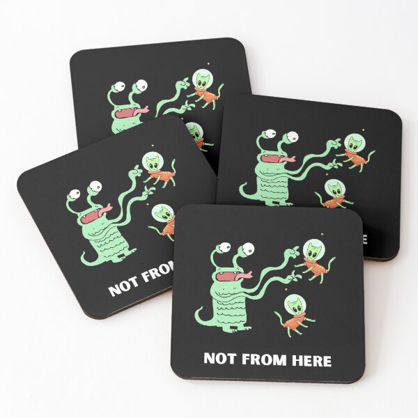 Item preview, Not From Here | Funny Alien Cat | Space Cat Humor designed and sold by ContigoART.
