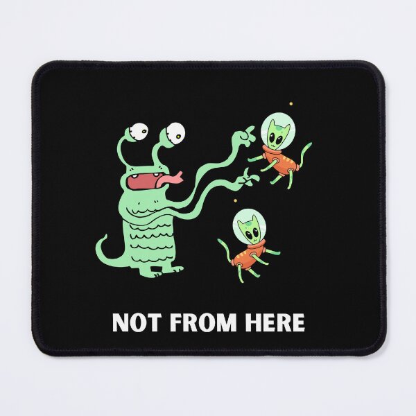 Item preview, Not From Here | Funny Alien Cat | Space Cat Humor designed and sold by ContigoART.