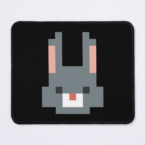 Item preview, Pixel Gray Bunny Cute Kawaii 8 Bit Retro Rabbit Graphic designed and sold by Pixelfloraa.