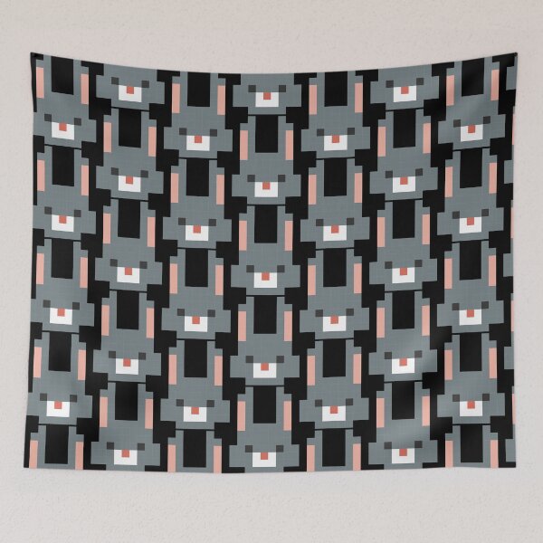 Item preview, Pixel Gray Bunny Cute Kawaii 8 Bit Retro Rabbit Graphic designed and sold by Pixelfloraa.