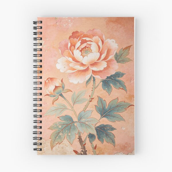 Item preview, Paeonia Suffruticosa Chinese Tree Peony Mural Botanical Art designed and sold by EduMaru_Arts.