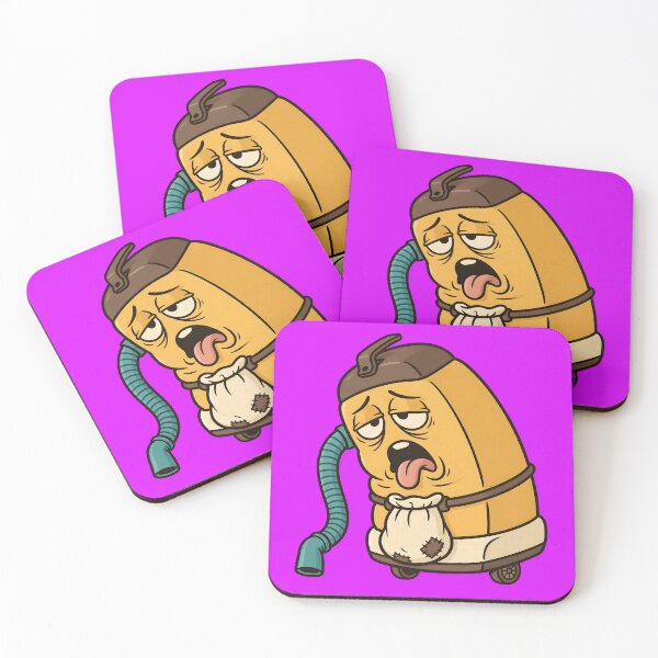 Item preview, Tired Grumpy Vacuum Cleaner Character designed and sold by PreeCha Art & Co..