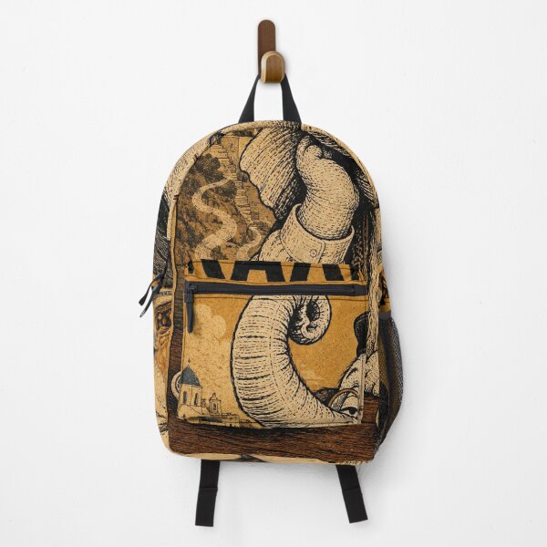 Item preview, Kalimera Agapi Mou - Elephant with Coffee and Baklava Santorini Vintage Poster designed and sold by BRTHRCNK01.