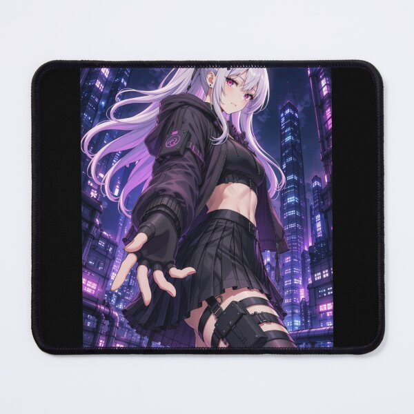 Item preview, Cyberpunk Anime Girl Neon Nights designed and sold by Revyra Design .