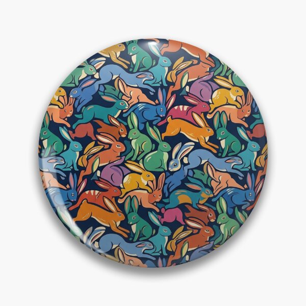 Item preview, Interlocking pattern of different coloured rabbits designed and sold by Solomon-Ent-144.