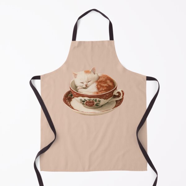Artikelvorschau, Schläfrige kleine Teekatze entworfen und verkauft von bubblyrainbow.