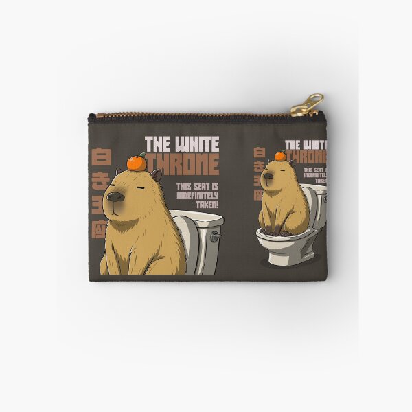 Item preview, The White Throne - Funny Capybara on Toilet designed and sold by ZenReiArt.