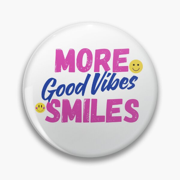 Item preview, More Smiles Good Vibes Inspirational Quote designed and sold by NuYaArt.
