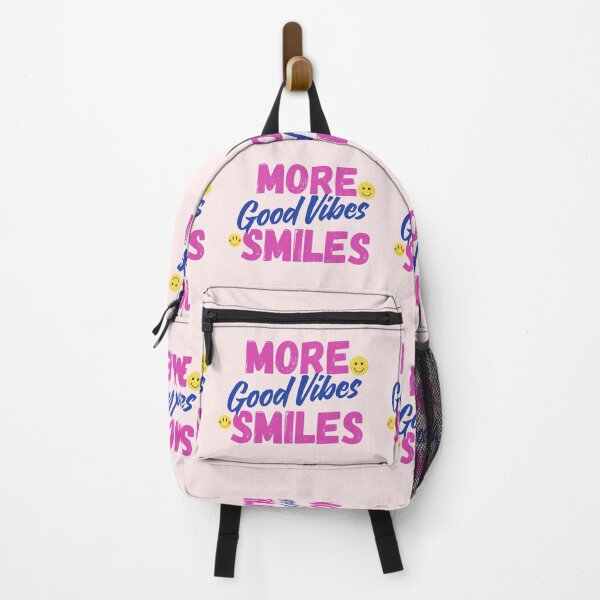 Item preview, More Smiles Good Vibes Inspirational Quote designed and sold by NuYaArt.