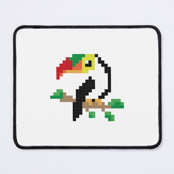 Item preview, Tropical Pixel Toucan Colorful 8 Bit Exotic Bird Graphic designed and sold by Pixelfloraa.