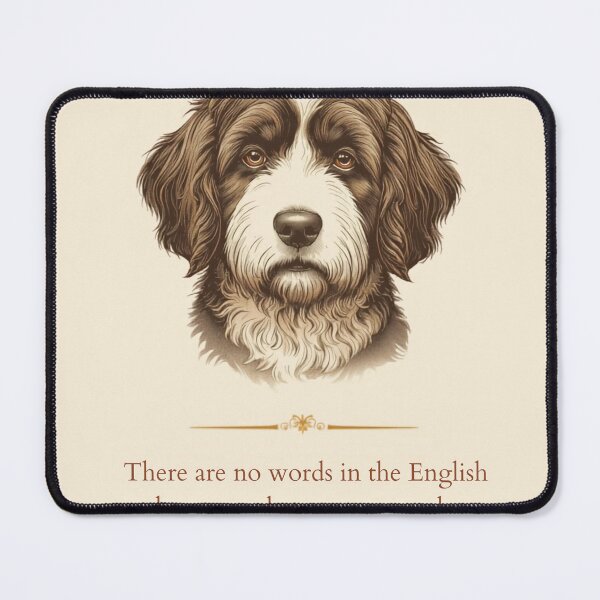 Item preview, Bernedoodle Dog Mom Portrait Dog Love Quote designed and sold by WaggingTailsCo.