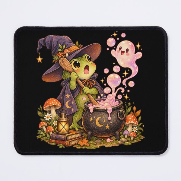 Item preview, Cute Frog Witch Halloween Ghost Kawaii Witchcore T-shirts  designed and sold by chomdesign.