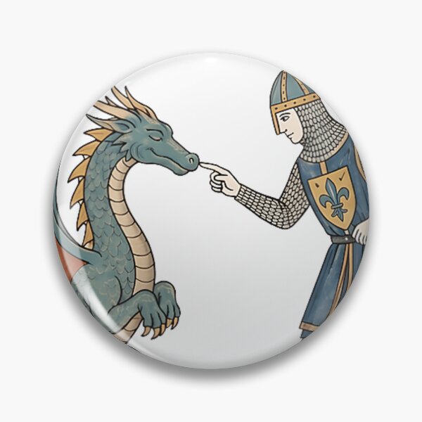 Item preview, Le Boop Medieval Knight Dragon Funny designed and sold by Achkalona.