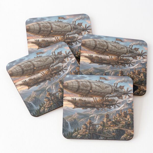 Item preview, A steampunk theme with a blimp. designed and sold by Solomon-Ent-144.