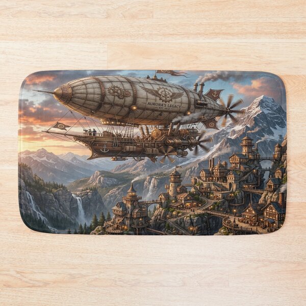 Item preview, A steampunk theme with a blimp. designed and sold by Solomon-Ent-144.