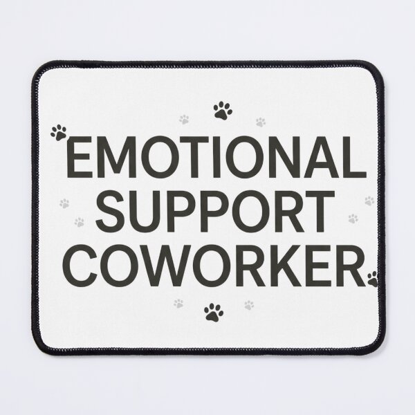 Item preview, Emotional Support Coworker Funny Dog Corporate WFH Job Title designed and sold by KreatoLab.