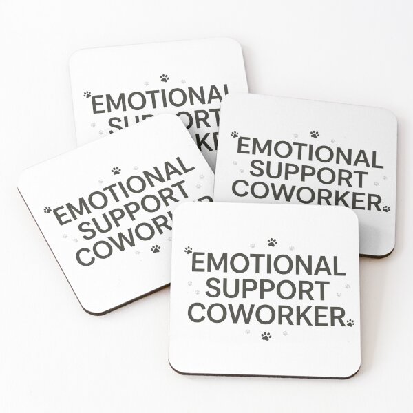 Item preview, Emotional Support Coworker Funny Dog Corporate WFH Job Title designed and sold by KreatoLab.