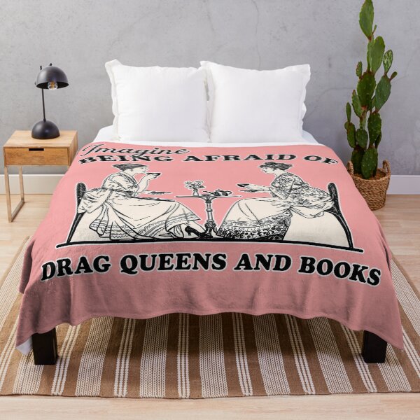 Item preview, imagine being afraid of drag queens and books, designed and sold by Art-Monnard.