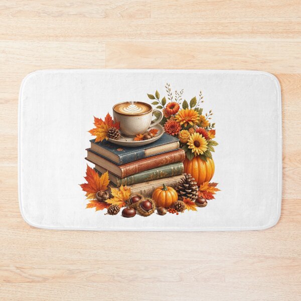 Item preview, Cozy Fall Coffee Books Pumpkin Autumn Reading Lover designed and sold by QuiteOrbit.
