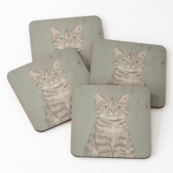 Item preview, Deeply Offended Manx Cat Folk Portrait designed and sold by PictorialWhimsy.