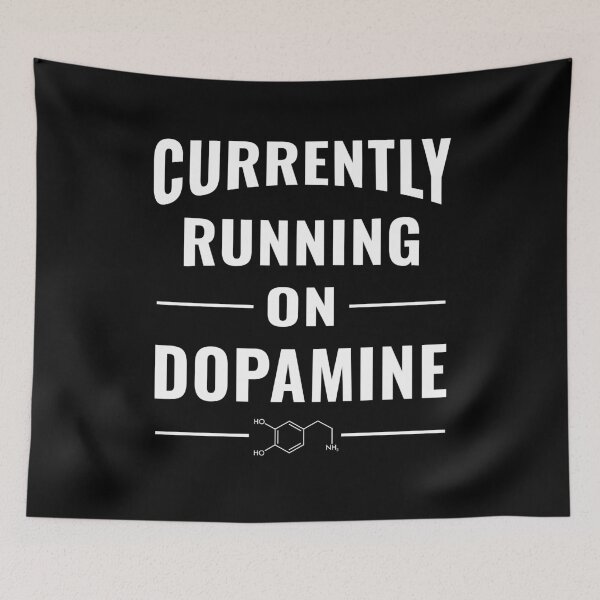 Item preview, Currently Running On Dopamine ADHD Humor Gift designed and sold by Say It With Ink.