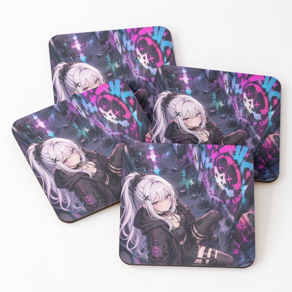 Item preview, Kaelyx – Cyberpunk Graffiti Anime Girl designed and sold by Revyra Design .