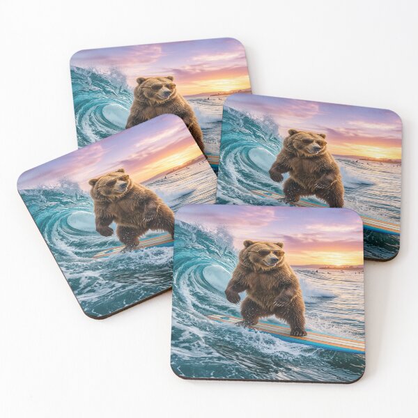Item preview, Bear surfing a wave. designed and sold by Solomon-Ent-144.