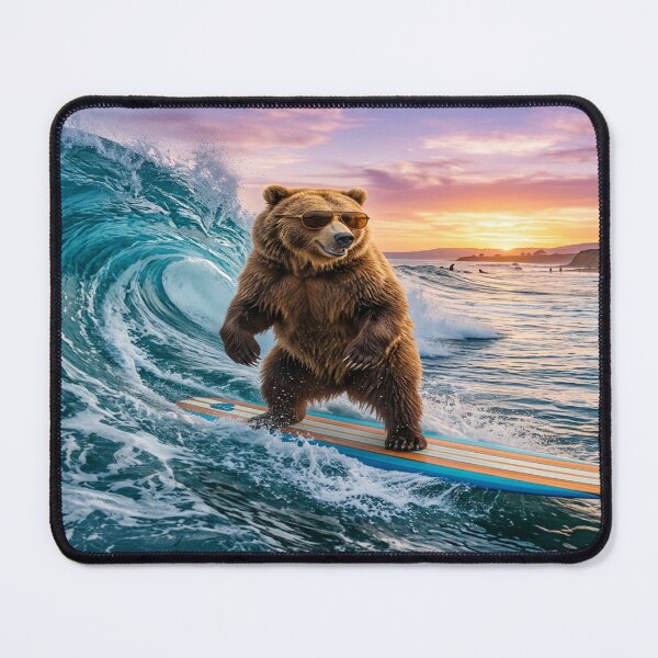 Item preview, Bear surfing a wave. designed and sold by Solomon-Ent-144.