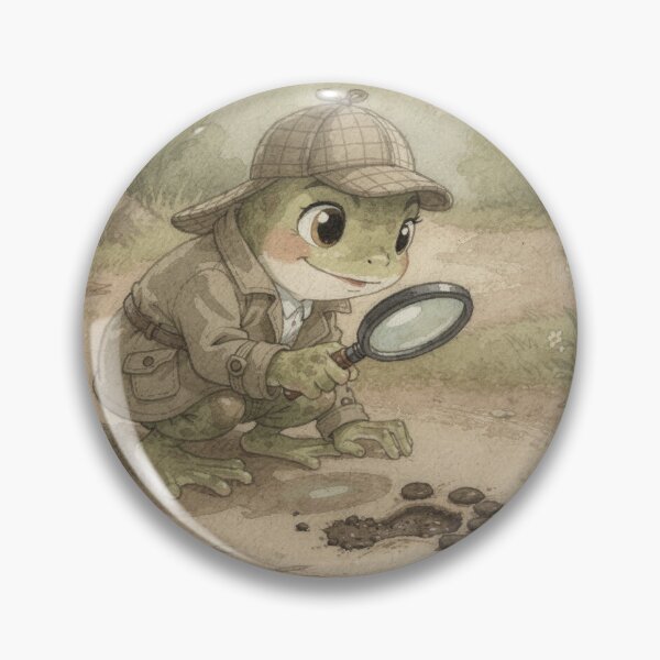 Item preview, Frog Detective and the Muddy Footprint designed and sold by PictorialWhimsy.