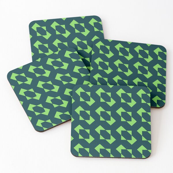 Item preview, Emerald & Lime Geometric Tessellation designed and sold by WinkyDingo.
