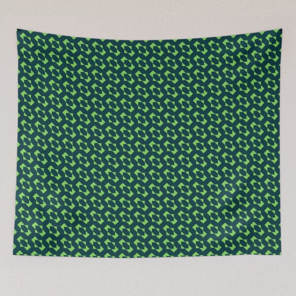 Item preview, Emerald & Lime Geometric Tessellation designed and sold by WinkyDingo.