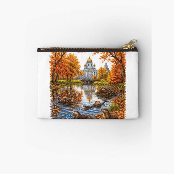 Item preview, Cute Fall Otter Autumn Thanksgiving Woodland Gift designed and sold by QuiteOrbit.