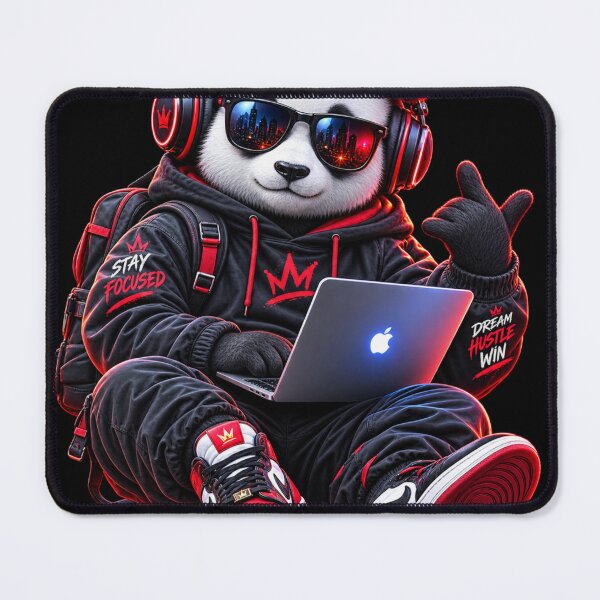 Item preview, Streetwear Panda Hustle – Stay Focused Dream Hustle Win designed and sold by Spiking11.