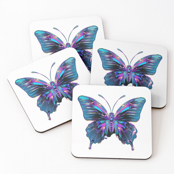 Item preview, Neon Cyber Glass Butterfly designed and sold by StyleOnDemandWaren.