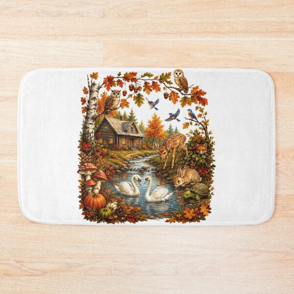 Item preview, Happy Fall Y’All Autumn Leaves Pumpkin nature  designed and sold by QuiteOrbit.